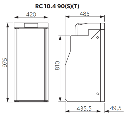 Компрессорный холодильник Dometic RC 10.4 90л